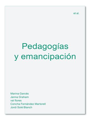 cover image of Pedagogías y emancipación